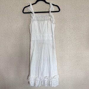 Gianni Bini White Eyelet Midi Sundress